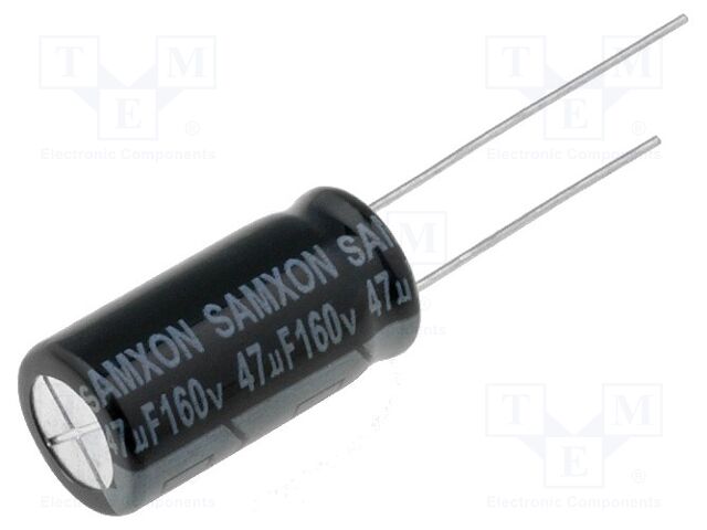 [CE47160] Condensador electrolítico 47uF 160V. Mod. CERL47MF160V