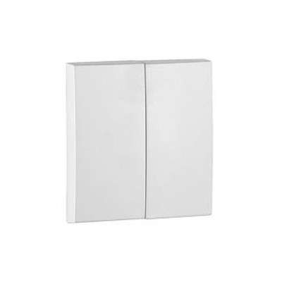 Tecla doble cruzamiento Efapel Logus 90 blanco. Mod. 90614 TBR