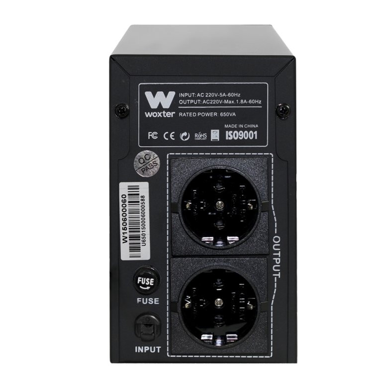 SAI WOXTER 650VA sistema de alimentación ininterrumpida (UPS). Mod. PE26-062
