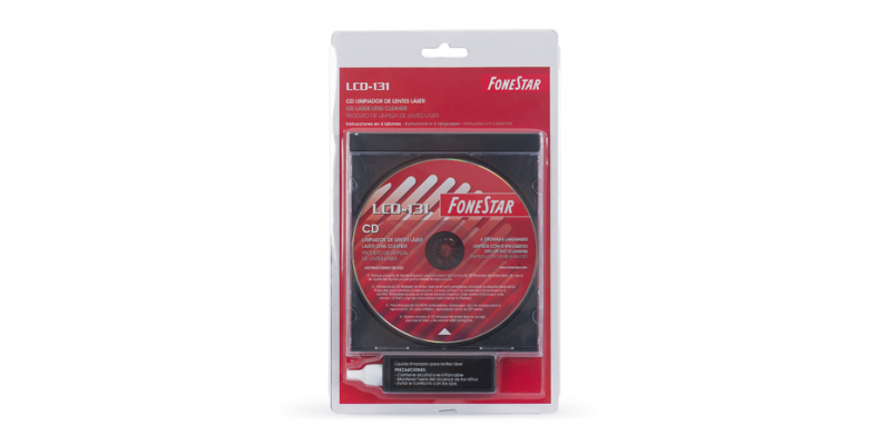 CD limpiador lente láser FONESTAR. Mod. LCD-131