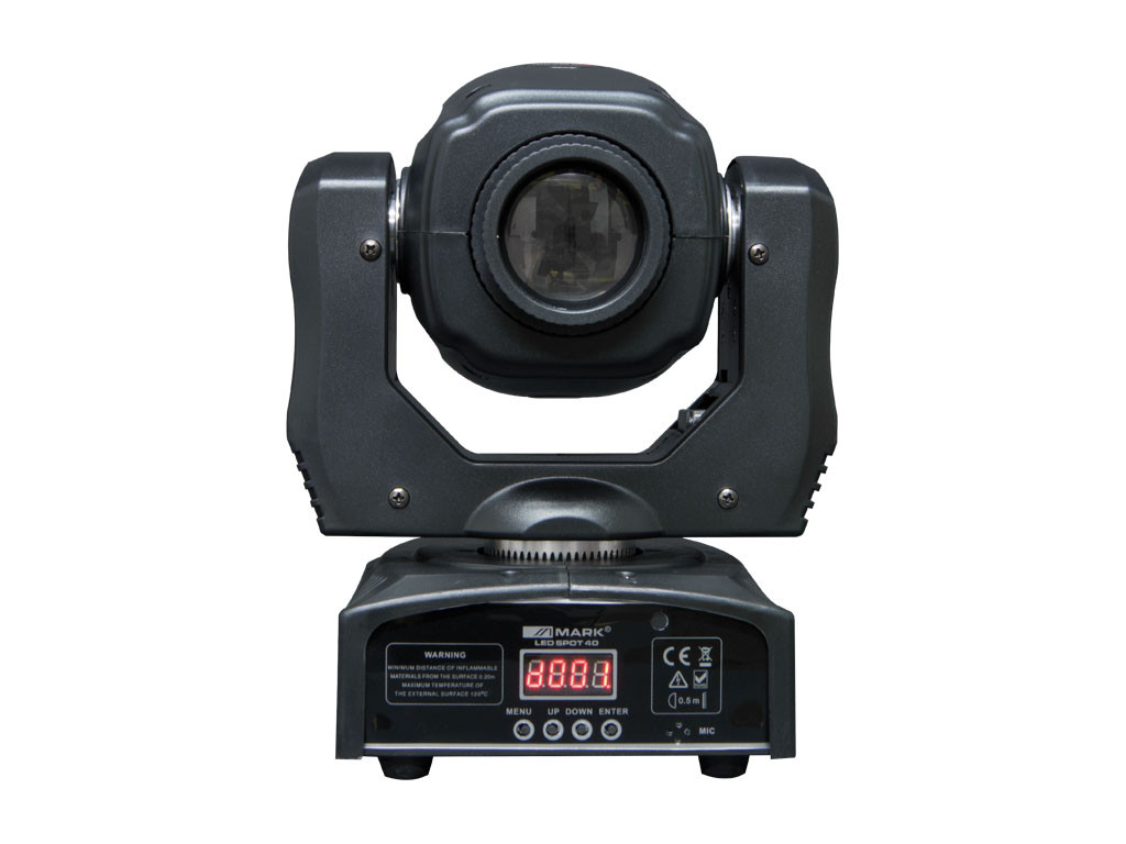 Cabeza móvil Spot 90W 1 x LED BLANCO 60W DMX. Mod. LED SPOT 40
