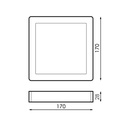 Panel Led de Superficie cuadrado 12W 6000K. Mod. LM5250
