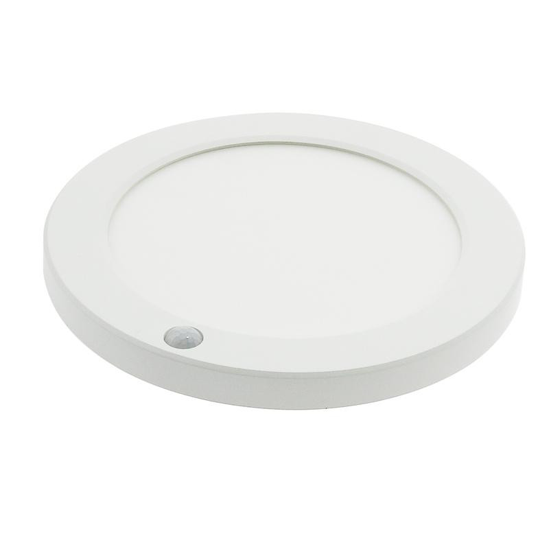 Downlight empotrar superficie circular niquel 18W c/sensor CCT. Mod. LM8224