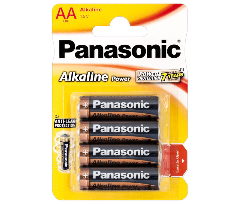 Pila Alcalina Panasonic LR06, AA. Mod. LR6APB4BP
