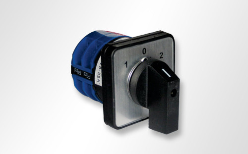 Interruptor de levas "1-0-2" 2P 25A AC-21A - 7,5KW. Montaje panel SASSIN. Mod. LW2810262025