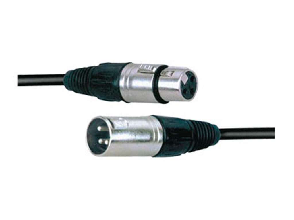Cable para micrófono con conectores XLR3. 1 metros AMS. Mod. CBL114