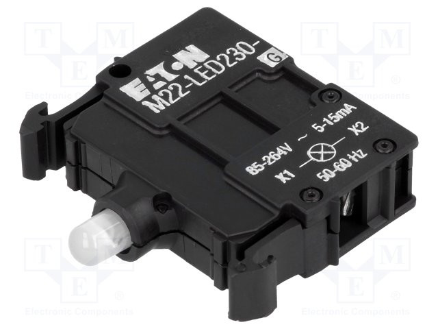 [M22LED230GME] Elemento iluminador 22mm LED 85÷264VCA. Mod. M22-LED230-G