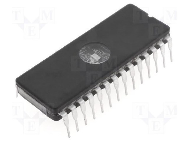 Memoria EEPROM borrable UV 256kbit, 32K x 8 bits, 120ns, CFDIP W 28 pines. Mod. M27C256B-12F1