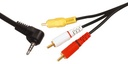 Conexión audio video Jack a 3 RCA 1.8m. Mod. 37.190/1.8