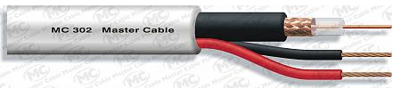 Cable VIDEO RG59S + 2X0.75mm2 blanco. Mod, MC302B