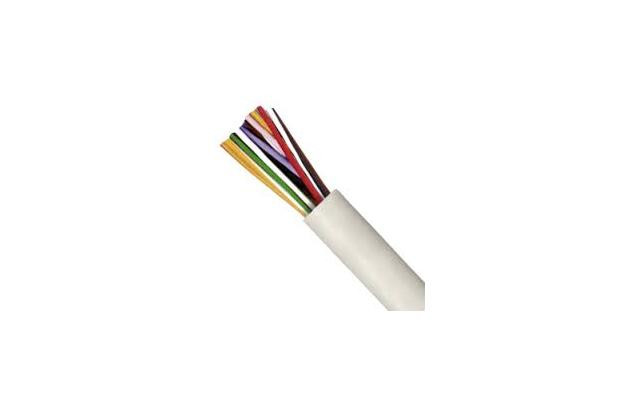[CT06] Manguera alarma y portero 6 cables 0.22mm blanca. Mod. WIR9086