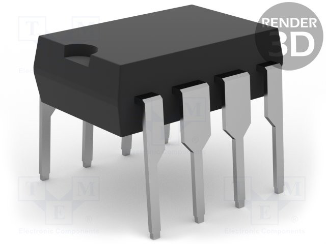 Circuito integrado amplificador operativo 2MHz 2÷5,5V Canales: 1 DIP8. Mod. MCP6271