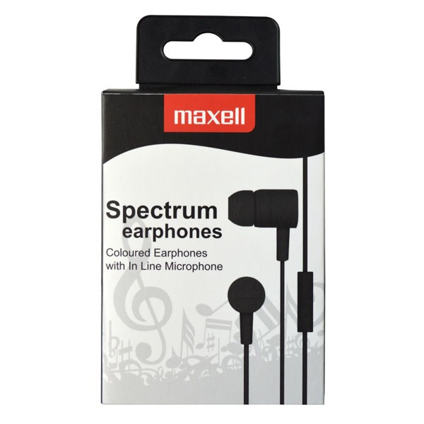 Auricular estéreo con micro Maxell MEL1652 BLACK