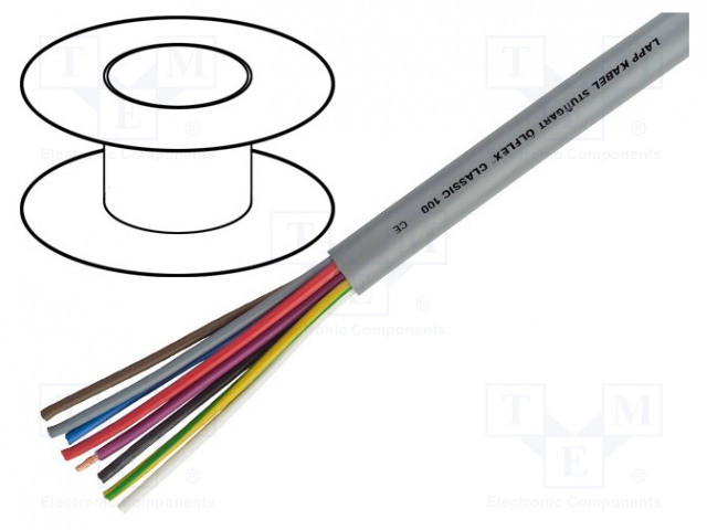 Manguera 8x0.5 mm2 300/500V PVC. Mod. MN8X0.5