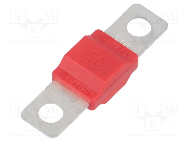 Fusible de cartucho de coche 50A 32V 40mm. Mod. MIDIVAL-50A