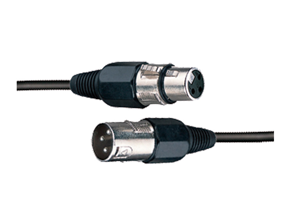 Cable para micrófono con conectores XLR3. 6 metros AMS. Mod. CBL110