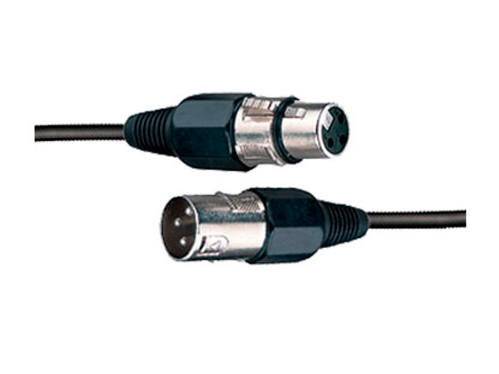 Cable para DMX con conectores XLR3 15 metros MECR1500. Mod. CBL122