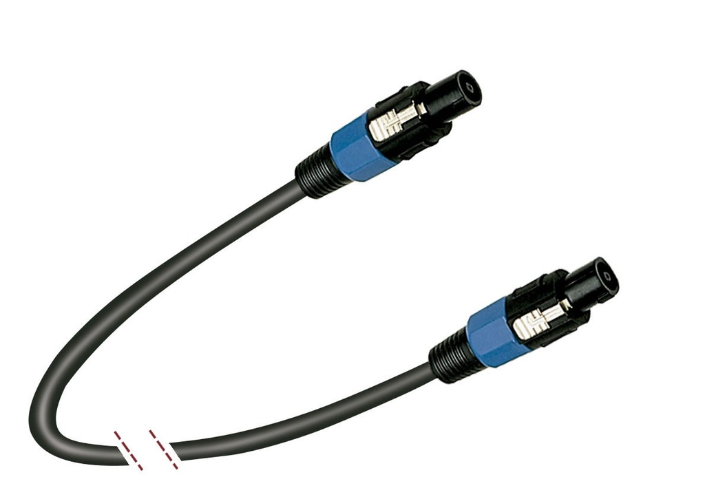 Cable para altavoz 2x2,5mm. Conector XLN 4 Macho - XLN 4 Macho 10M. Mod. MK81