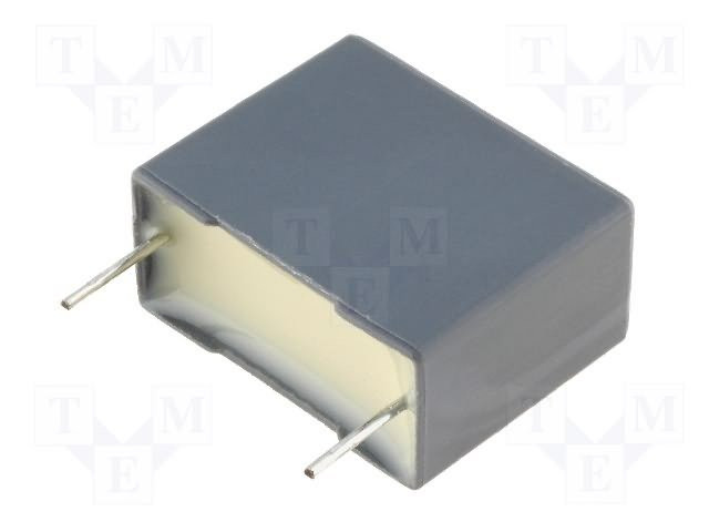 Condensador de polipropileno X1,Y2 4,7nF 10mm ±20% 5x11x13mm. Mod. R413F147000M1M