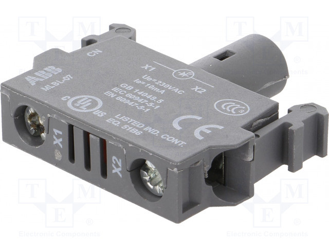 [MLBL07WTME] Elemento iluminador 22m LED contacto ABB. Mod. MLBL-07W