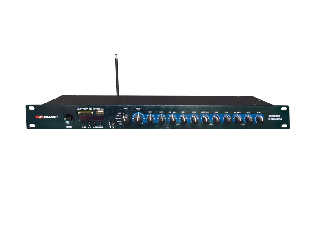 [MMP33EQU] Mezclador de audio con reproductor MP3 y radio FM. Mod. MMP 33