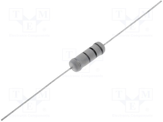 Resistencia metal oxide THT 33kΩ 5W ±5% Ø6x17mm Sal: axiales. Mod. R5W33K