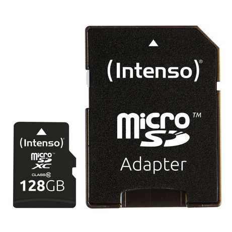 Tarjeta de memoria micro SD de 128 GB UHS-I CL10 Intenso. Mod. 3413491
