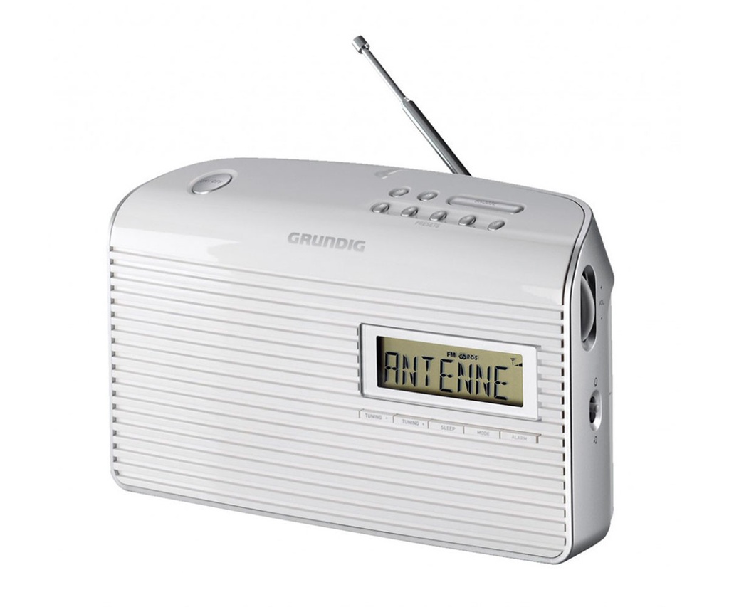 Radio sobremesa AM/FM red y pilas blanco Grundig. Mod. MUSICBOY61WH