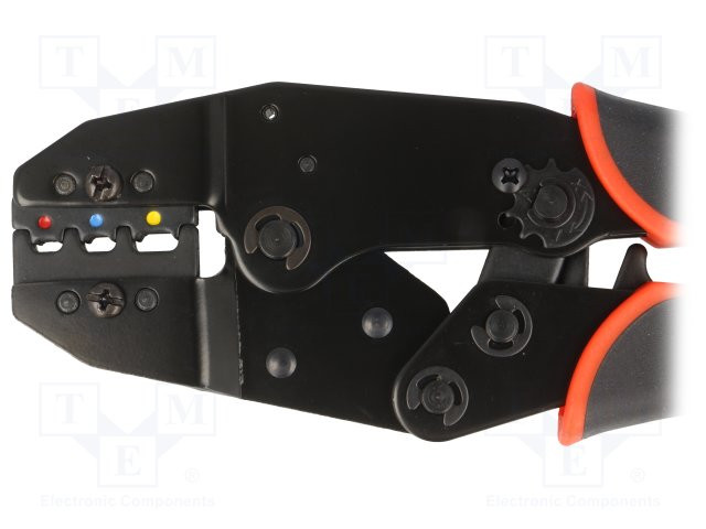 Crimpadora para conectores aislados 0,5÷6mm2 220mm. Mod. VTHCT