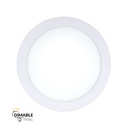 Downlight LED empotrar redondo 18W regulable 6000K blanco. Mod. 201800CWDIM