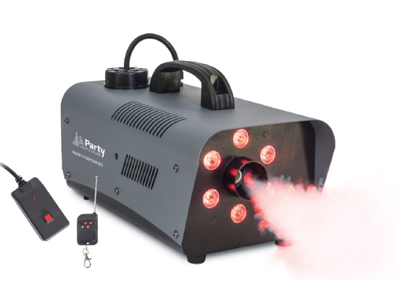 Máquina de humo de 1200W con 6 LED RGB. Mod. PARTY-FOG1200LED