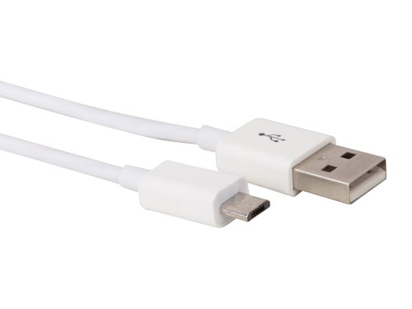 Conexión USB A a micro USB 2 metros blanco. Mod. PCMP62WN2