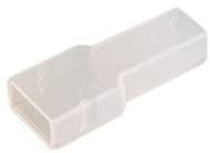 Funda transparente para conector faston hembra 6.3mm. Mod. PD-6300-TR