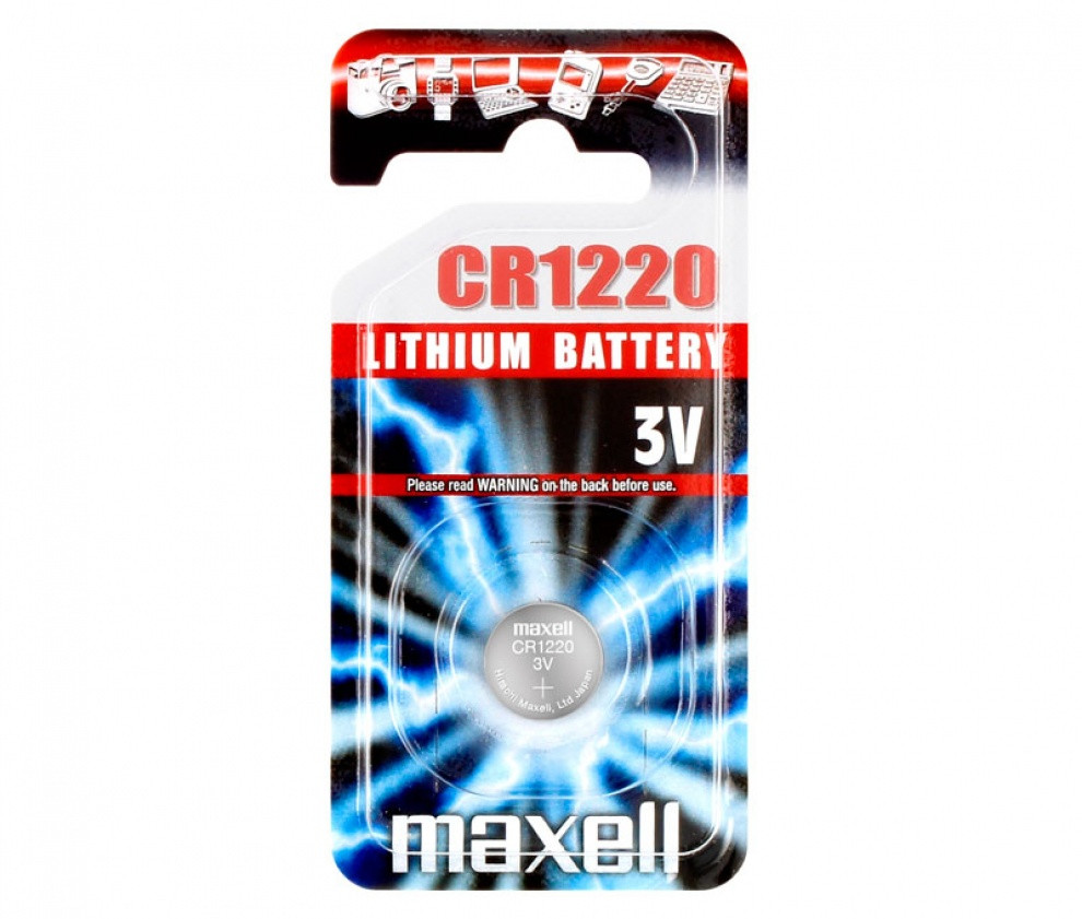 Pila Litio botón 3V 38 mAh. Mod. CR1220MAX