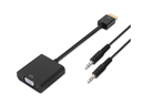 Conversor de HDMI macho a VGA hembra + Audio. Mod. AD0017BK