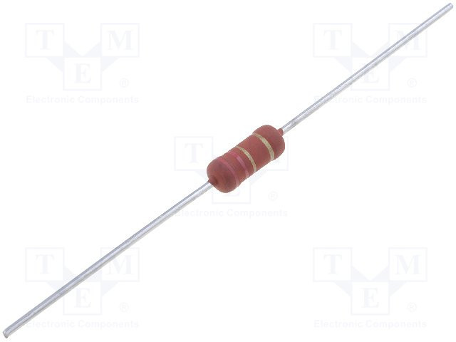 Resistencia THT 1MΩ 2W ±5% Ø3,9x12mm. Mod. R2W1M