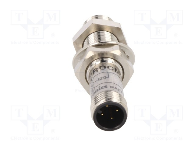 Sensor inductivo NPN / NO 0÷4mm 10÷30VCC M12 IP67. Mod. PRDCM12-4DN