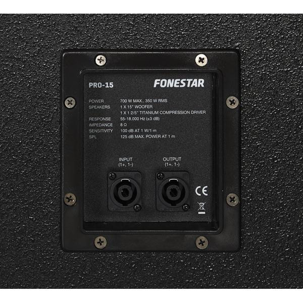 Altavoz pasivo 700W alta potencia Fonestar. Mod. PRO-15