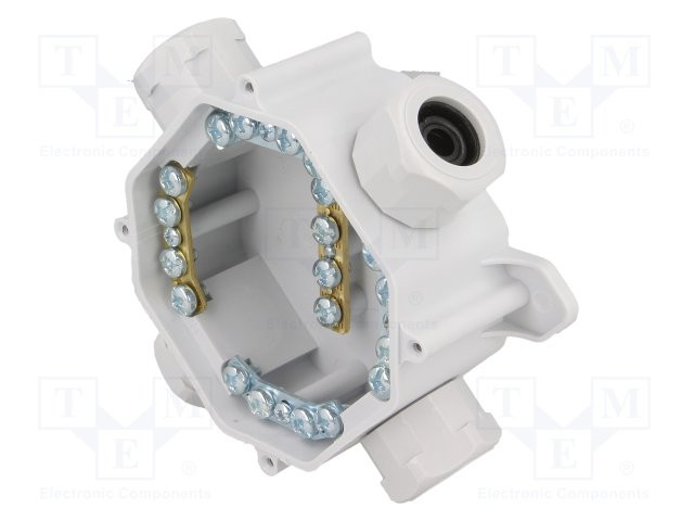 [PWA0035TME] Caja estanca IP67 75x75x35mm c/bornas conexión. Mod. PW-A.0035