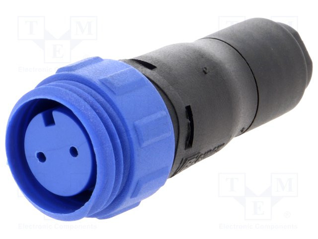 Conector redondos enchufe hembra PIN:2 sin contactos IP68. Mod. PX0411/02S/4550