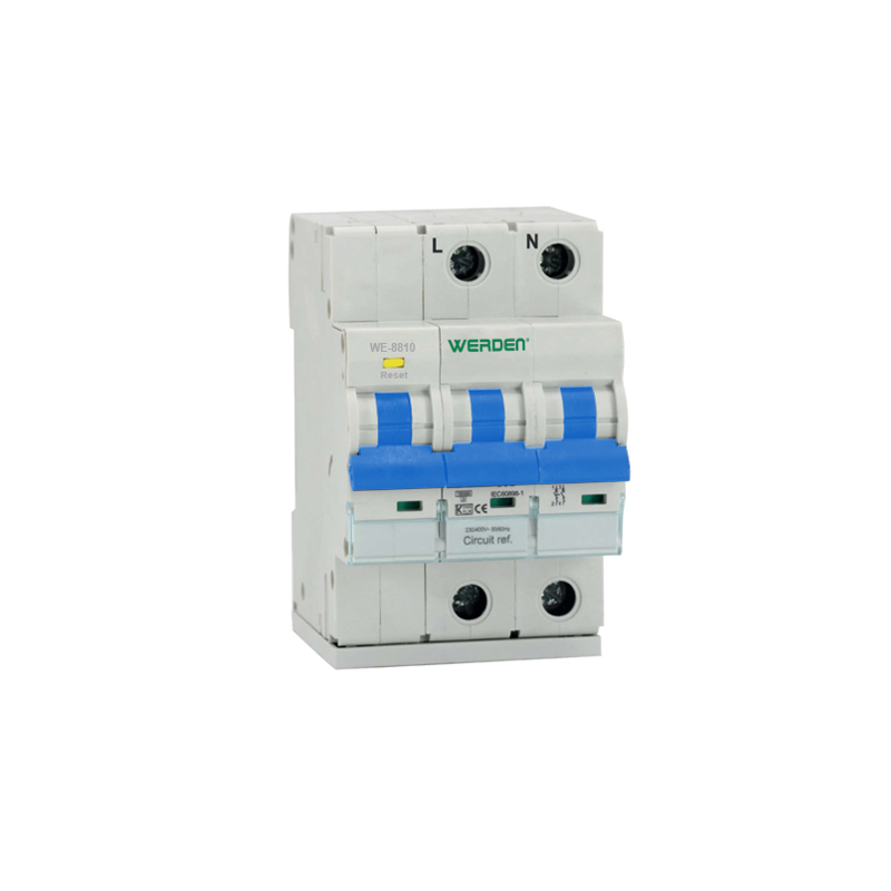 Protector combi sobretensión permanente y transitoria 2p 40A 10kA. Mod. WE-8810
