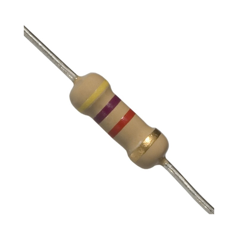 Resistencia de carbón 0.5W  2.2 ohm R0.5W2.2PCE