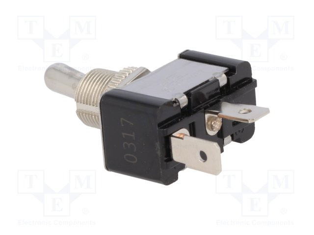 Interruptor palanca 2 posiciones OFF-ON 10A/250VCA. Mod. R13-437A1-01B