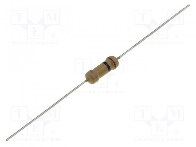 Resistencia carbón THT 2.2Ω 1W ±5%. Mod. R1W2.2