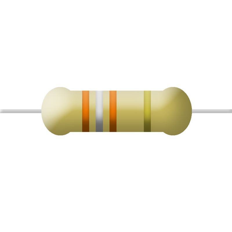 Resistencia de  carbón 2W 39K ohmios R2W39K