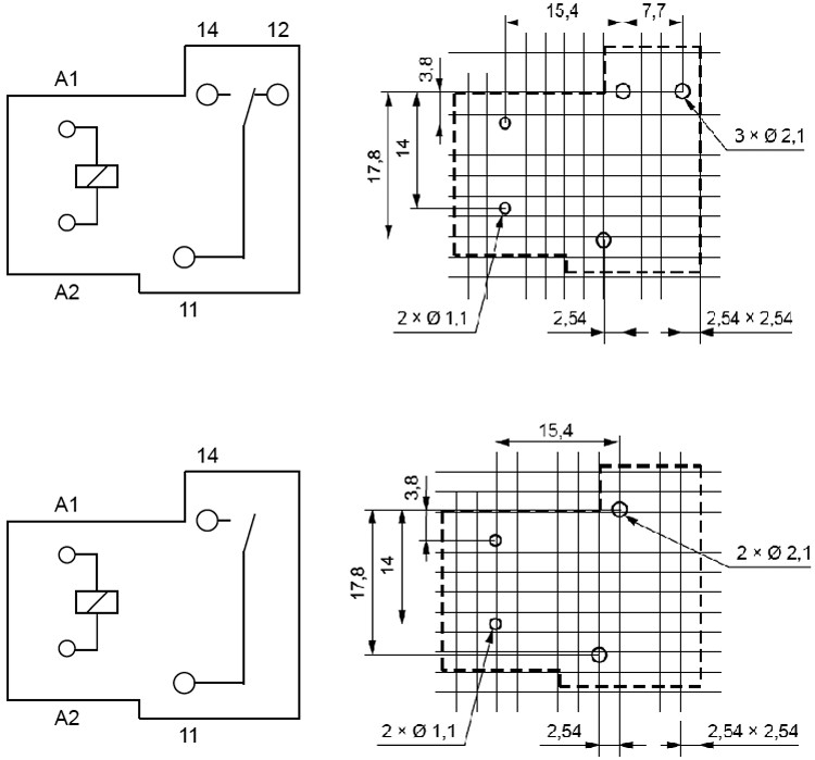 Relé electromagnético SPST-NO 5VCC 30A. Mod. R30N-1021-85-1005