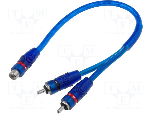 Cable Y RCA para subwoofer activo para amplificador. Mod. RCA-HQ.Y2/1