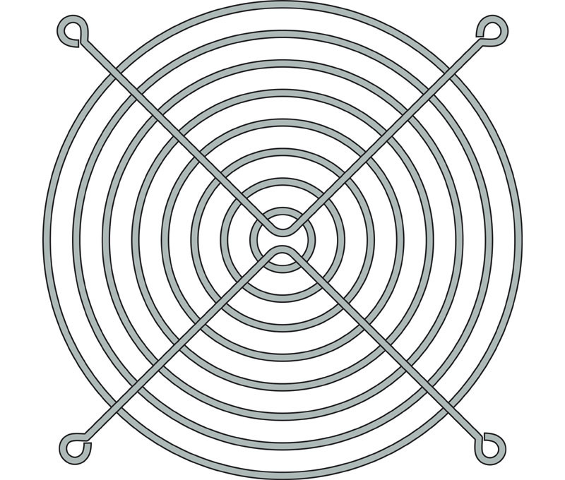 Rejilla para ventiladores 120X120 RJV004