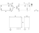 Relé standard 24Vca 1Cto. 10A Finder. Mod. 40.31.8.024.0000