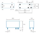 Rele miniatura serie "H" 24Vcc 1Cto 10A. Mod. 43.41.7.024.2000